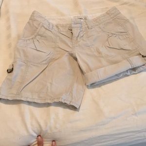 Roll cuff chino shorts